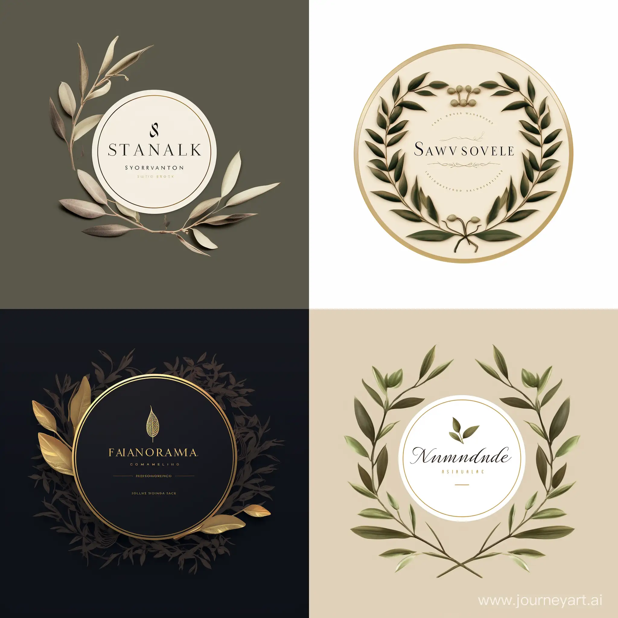 Contemporary-Logo-Design-with-Elegant-Text-and-Olive-Leaf-Accents