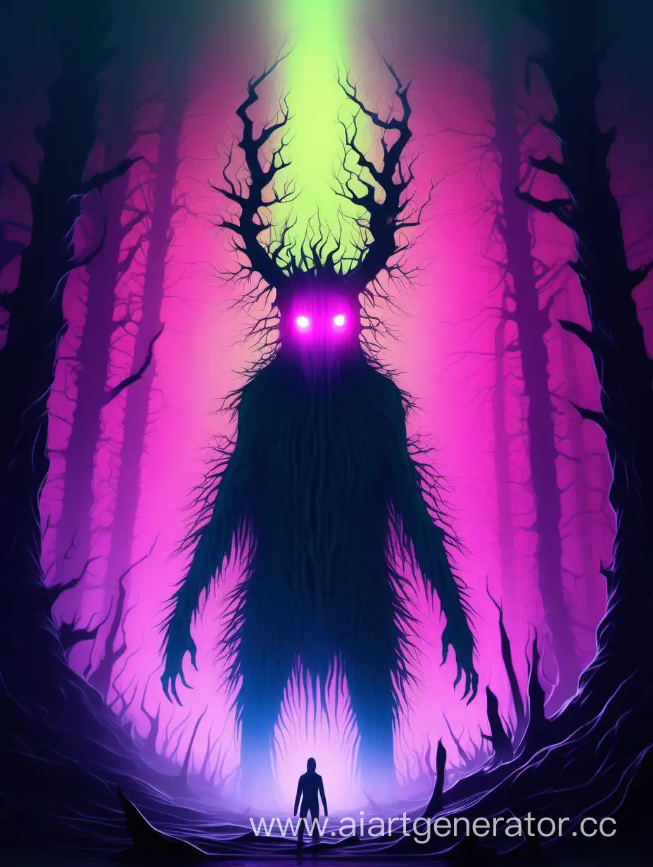 Mysterious-Forest-Creature-with-Neon-Glow