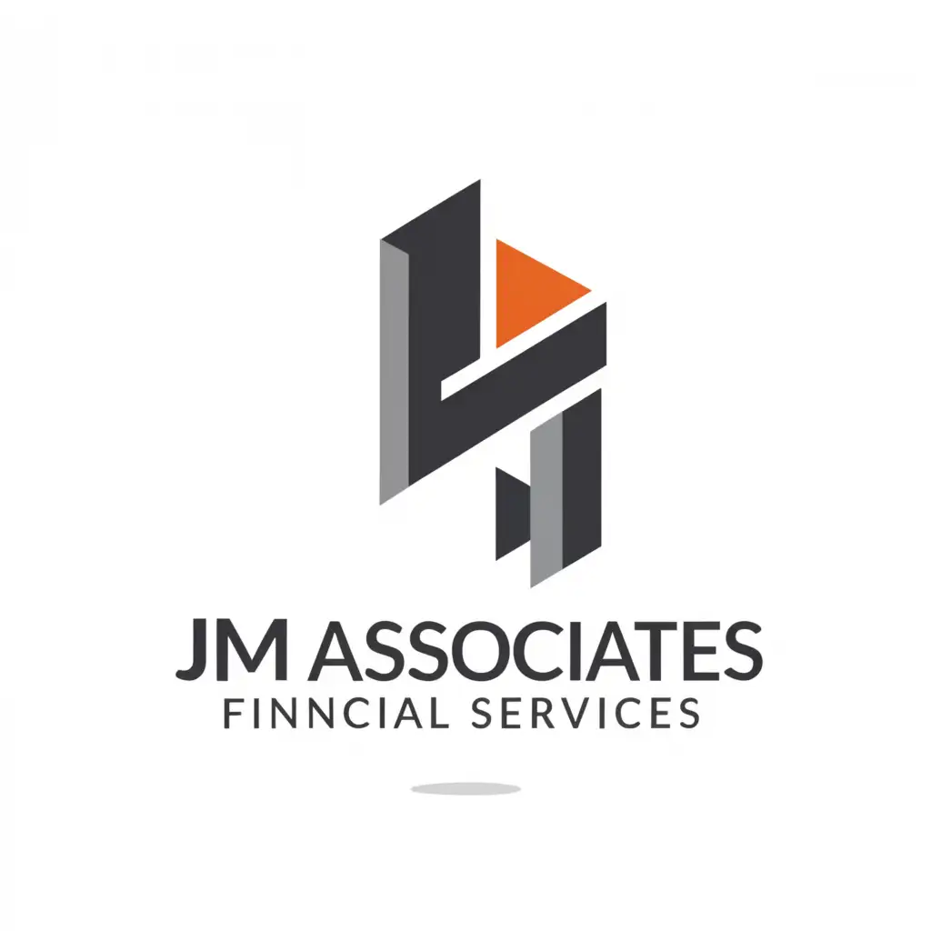 a logo design,with the text "LOAN", main symbol:JM ASOCITES FINANCIAL SERVICES,Minimalistic,be used in Finance industry,clear background