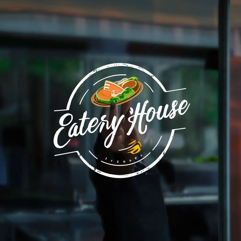 logo, meal food, with the text "Eatery house", typography, be used in Restaurant industry