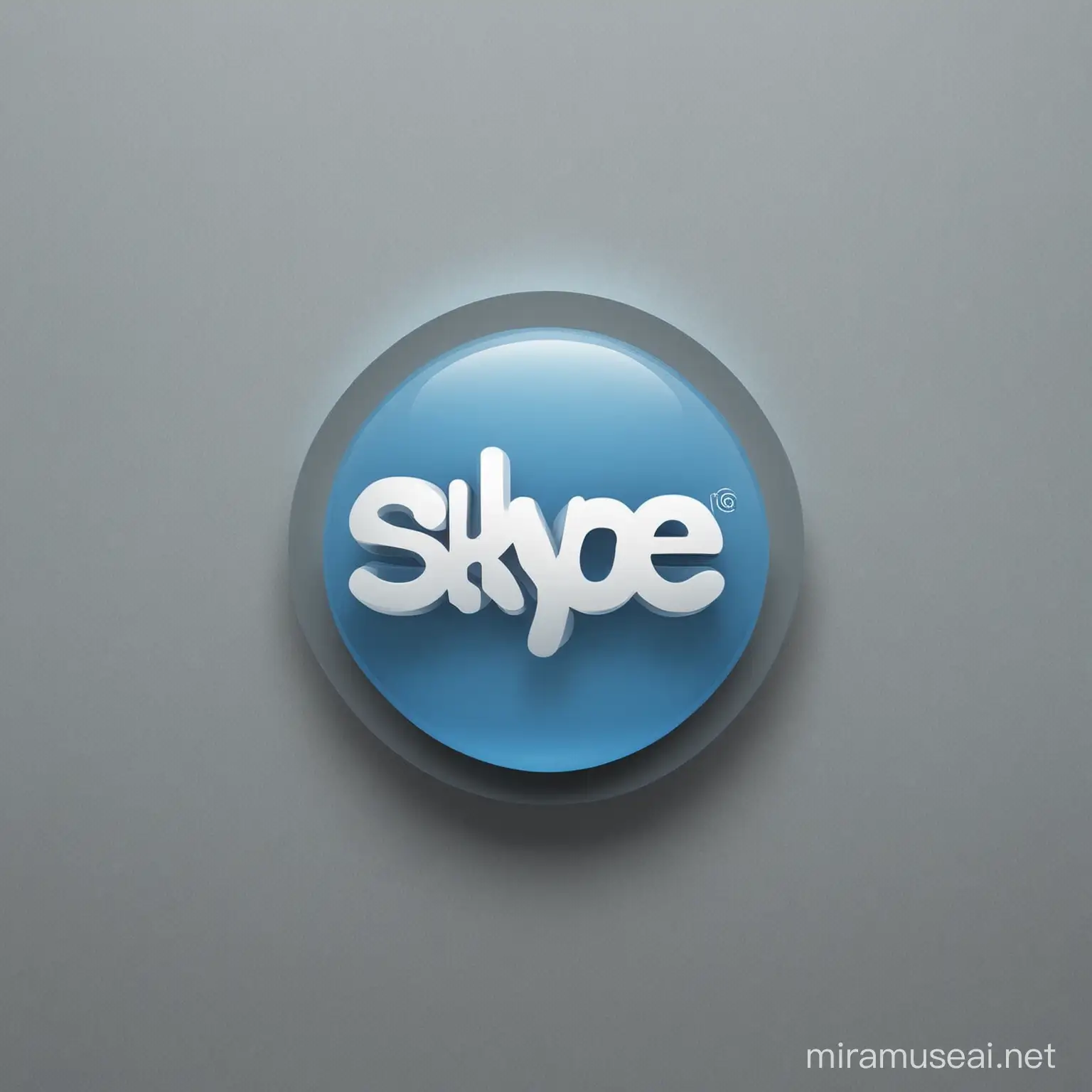 Skype Logo Design for Portfolio Presentation