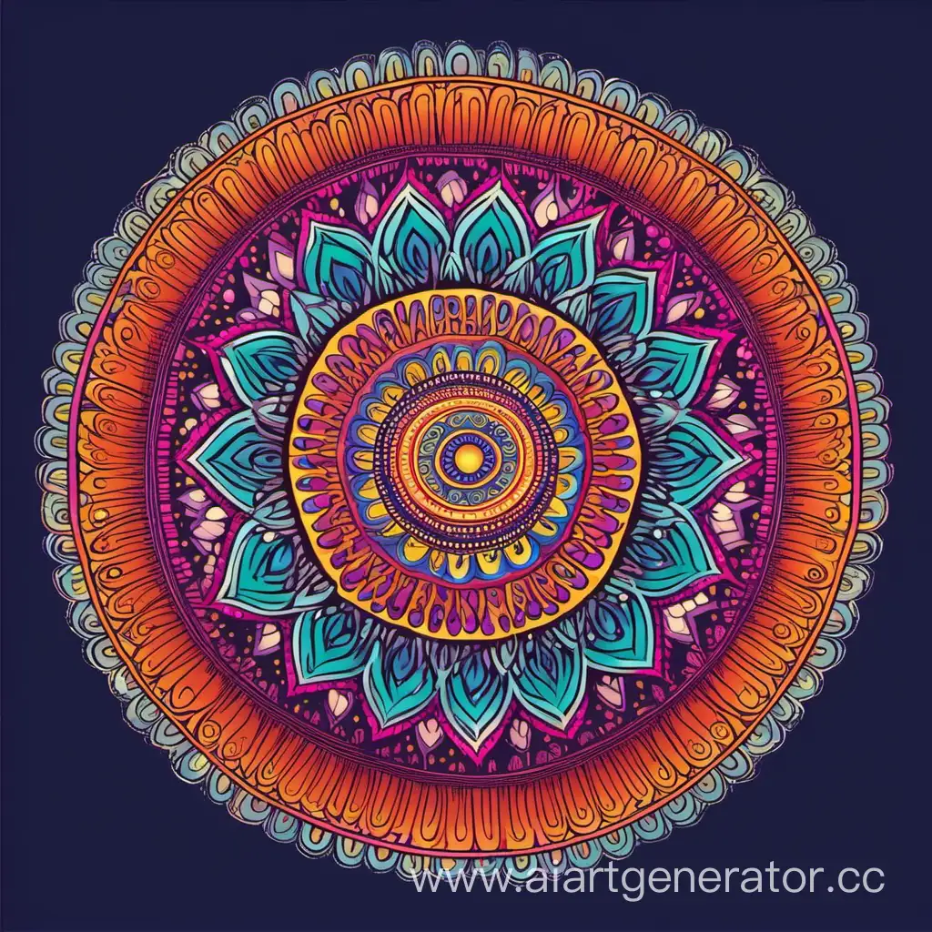 Vibrant-Mandala-Artwork-with-Radiant-Colors