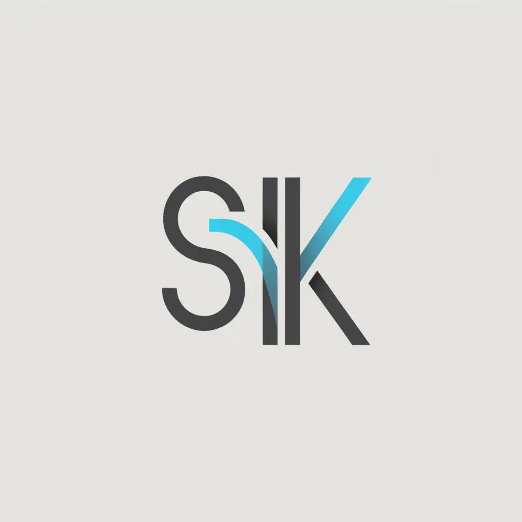 LOGO-Design-For-S-K-Minimalistic-Computer-Symbol-for-Technology-Industry