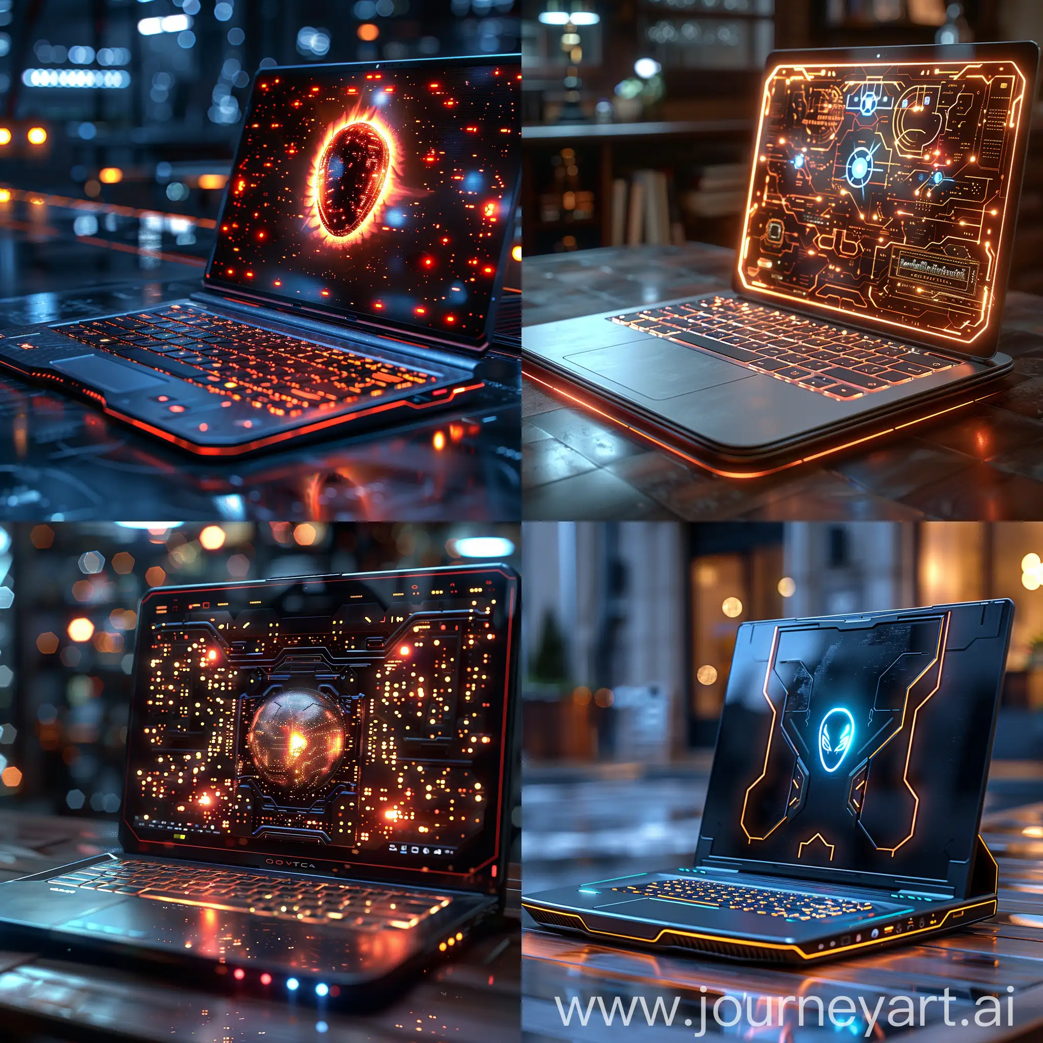 Futuristic-HighTech-Laptop-with-Octane-Render-Stylization