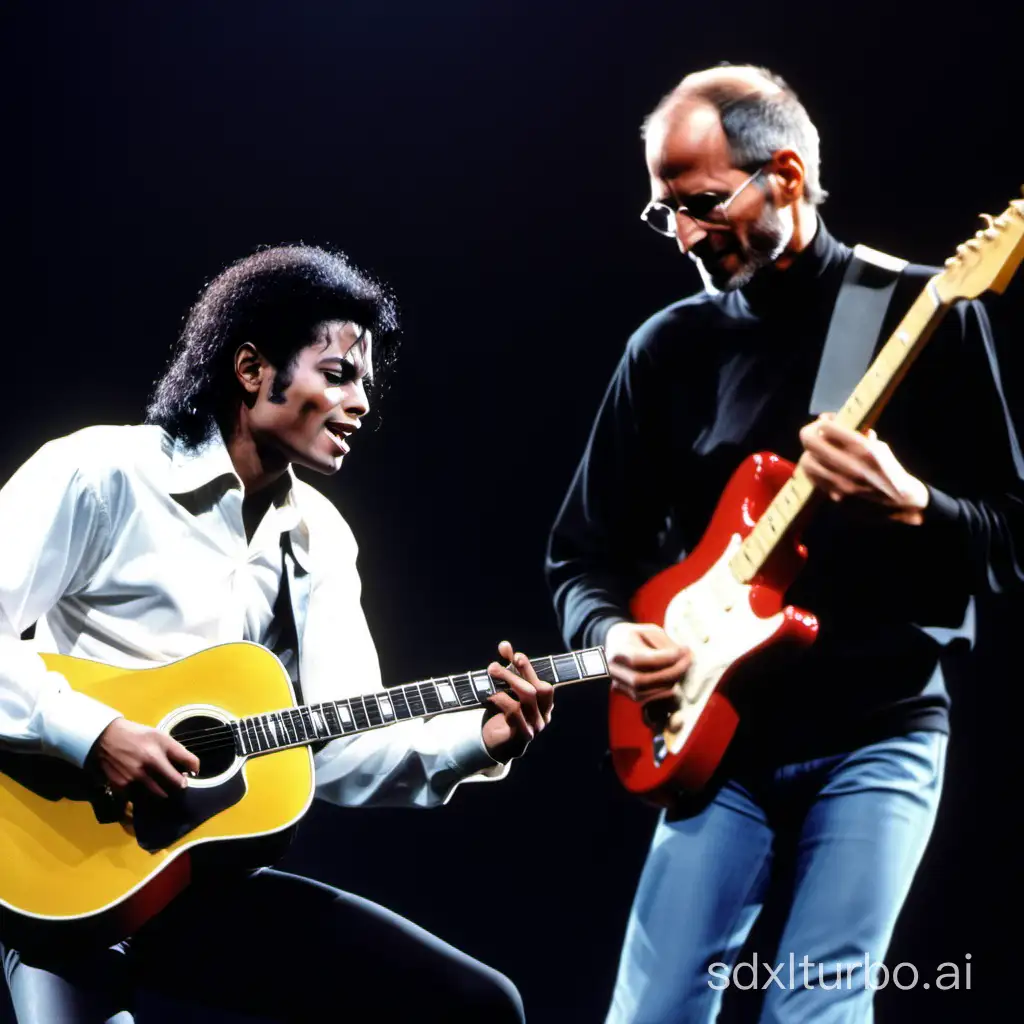 Michael-Jackson-and-Steve-Jobs-Performing-Musical-Duet
