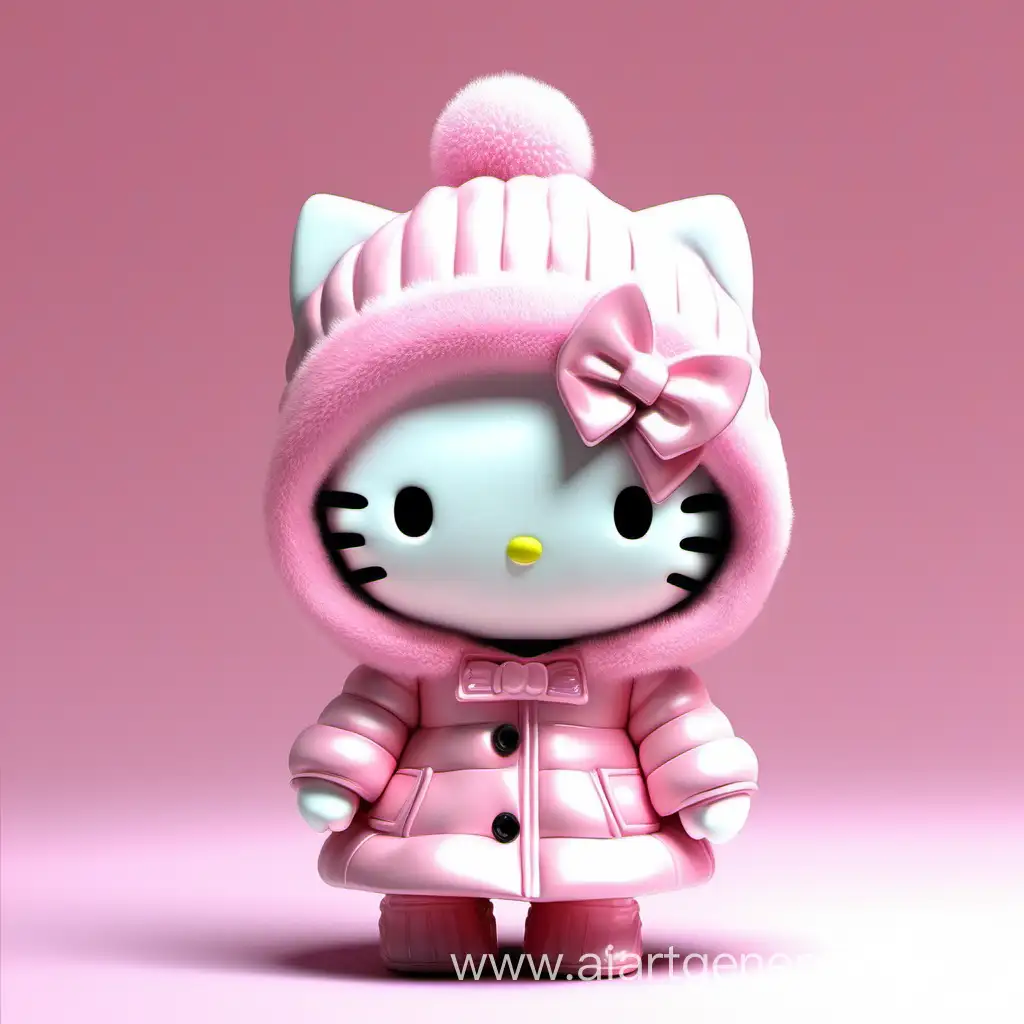 Adorable-3D-Winter-Kitty-in-Dolly-Pink