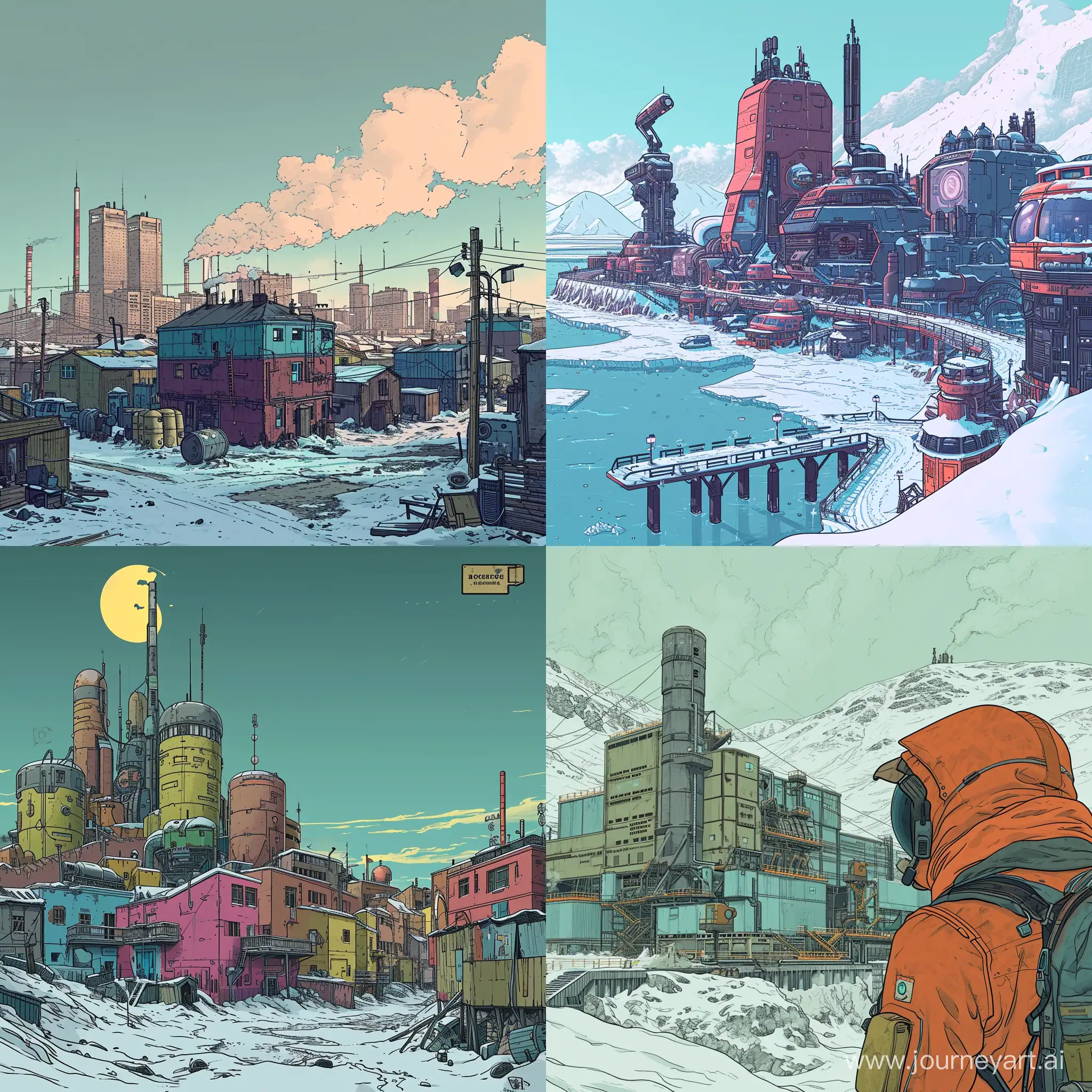 Futuristic-Murmansk-in-Vibrant-Cartoon-Colors-Postcyberpunk-Biopunk-Nanopunk-SciFi-Art