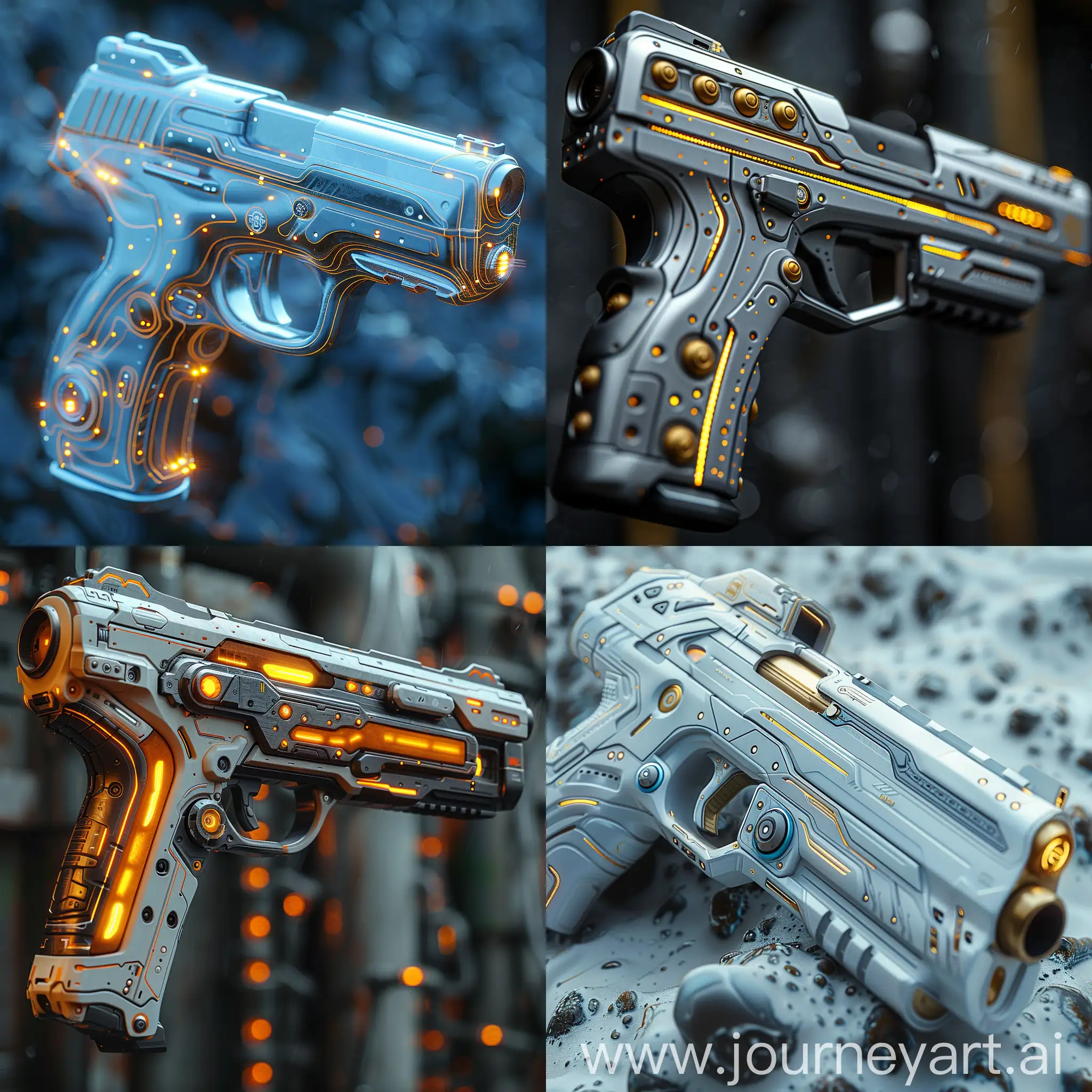 Futuristic-UltraModern-Pistol-with-Nanotechnology-Materials-and-EnergyEfficient-LEDs