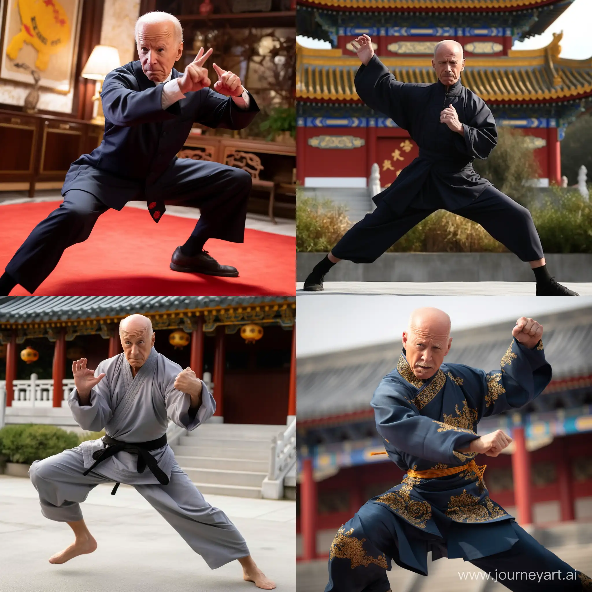 Joe-Biden-Engages-in-Kung-Fu-Play-with-Dynamic-Martial-Arts-Pose