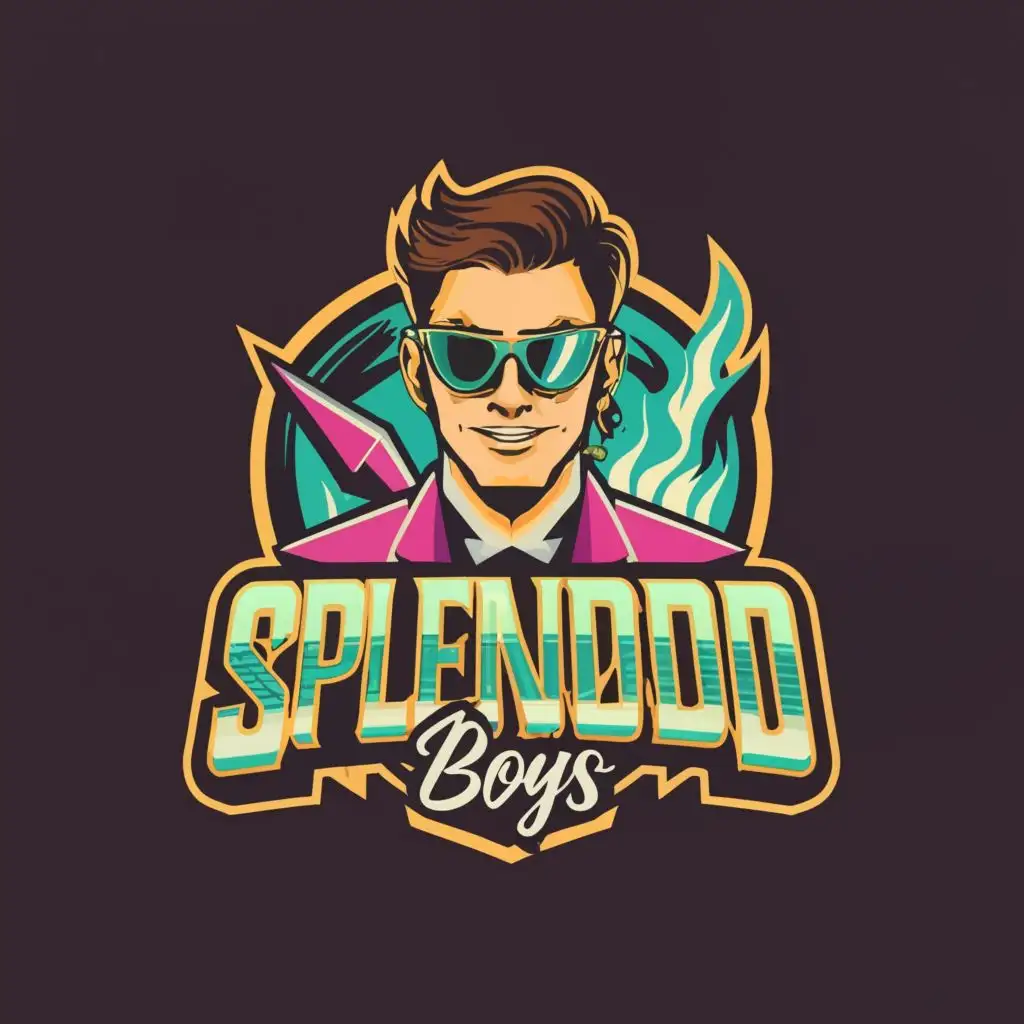 logo, MAN NFT Project, with the text "SPLENDID BOYS", typography, be used in Internet industry, Crypto