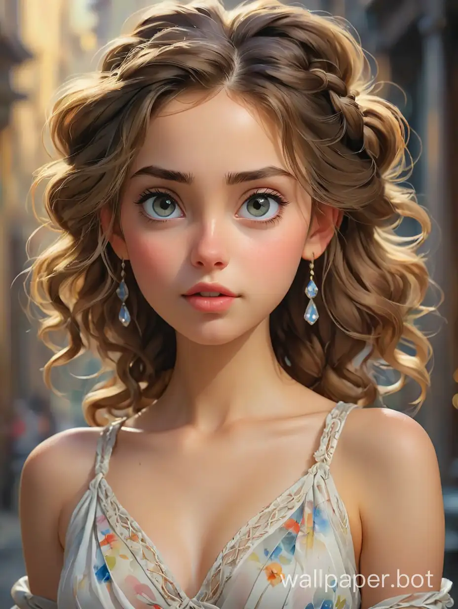beautiful look of young girl, thin body, thin waist, thin face, transparent dress, detailed dress, three breasts, detailed hair, big eyes, hair up, braided hair, ultra focus, face illumined, face detailed, 8k resolution, watercolor, Konstantin Razumov and Volegov and Boris Vallejo style, portrait by Willem Haenraets, watercolour, wet-on-wet and splash techniques, centred, perfect composition, abstraction, multilayer for splashes through all picture
