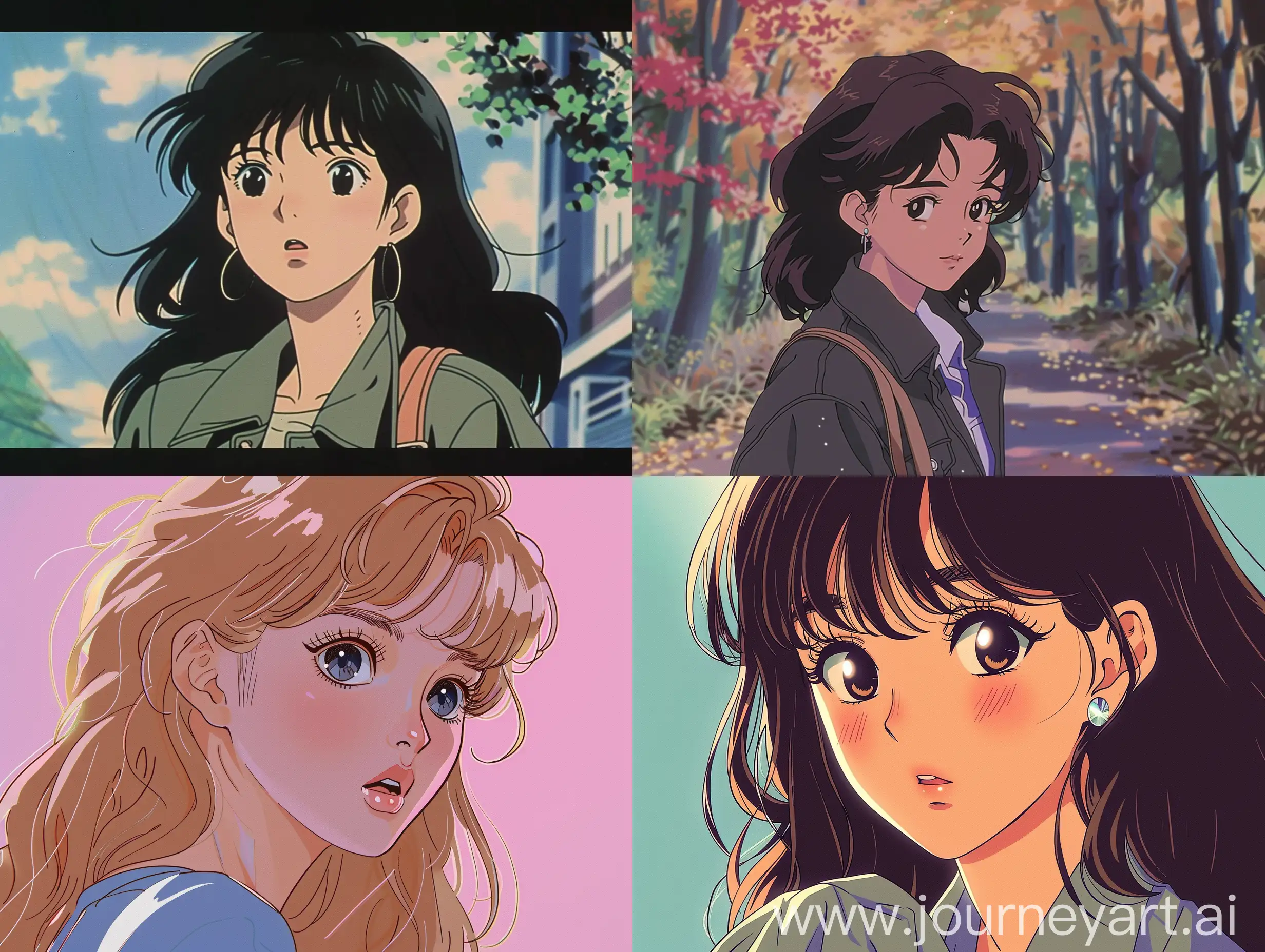 1980's anime style natural