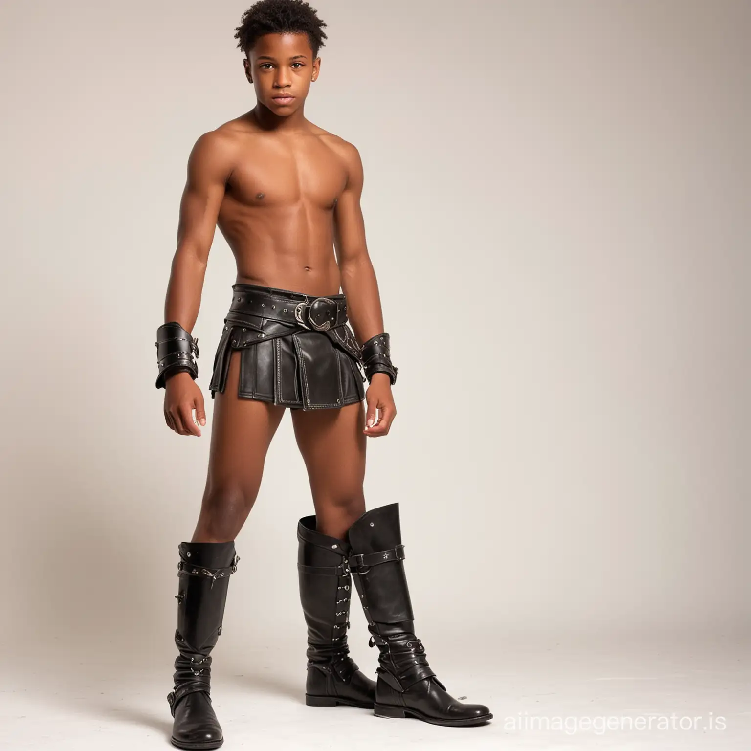 Muscular-Teenage-Boy-Warrior-in-Loincloth-and-Boots-on-White-Background