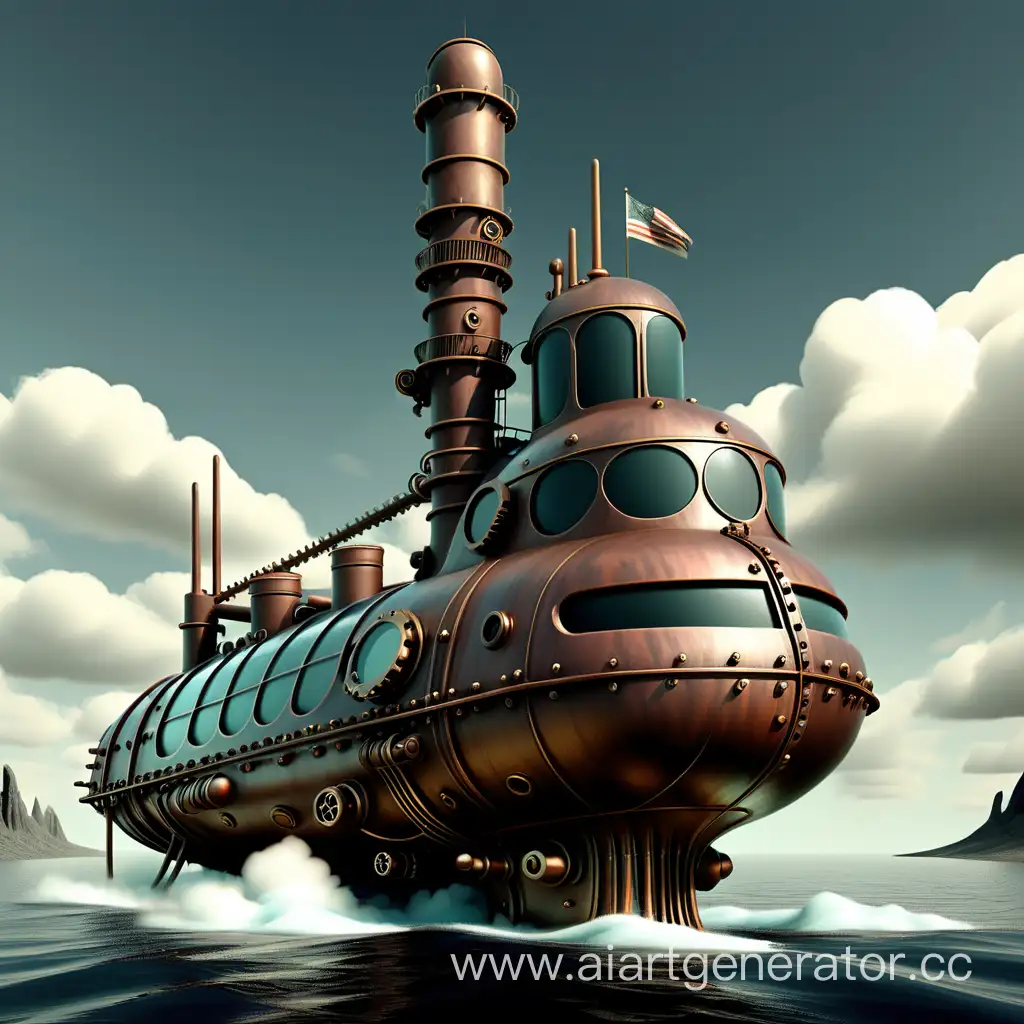 Steampunk-Submarine-Boat-Exploration-Adventure