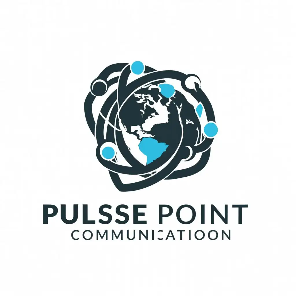 a logo design,with the text "Pulse point communication", main symbol:Internet,Moderate,be used in Technology industry,clear background
