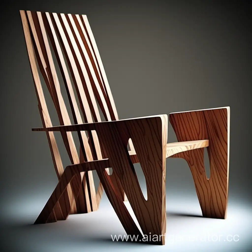 Elegant-Wooden-Chair-in-Serene-Setting