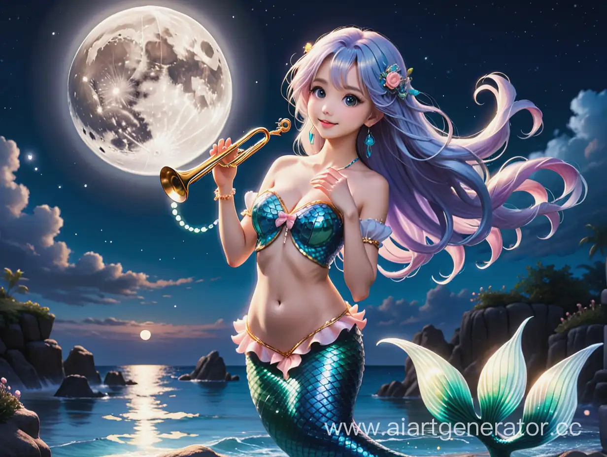 Enchanting-Moonlit-Mermaid-Sings-Serenades-by-the-Sea