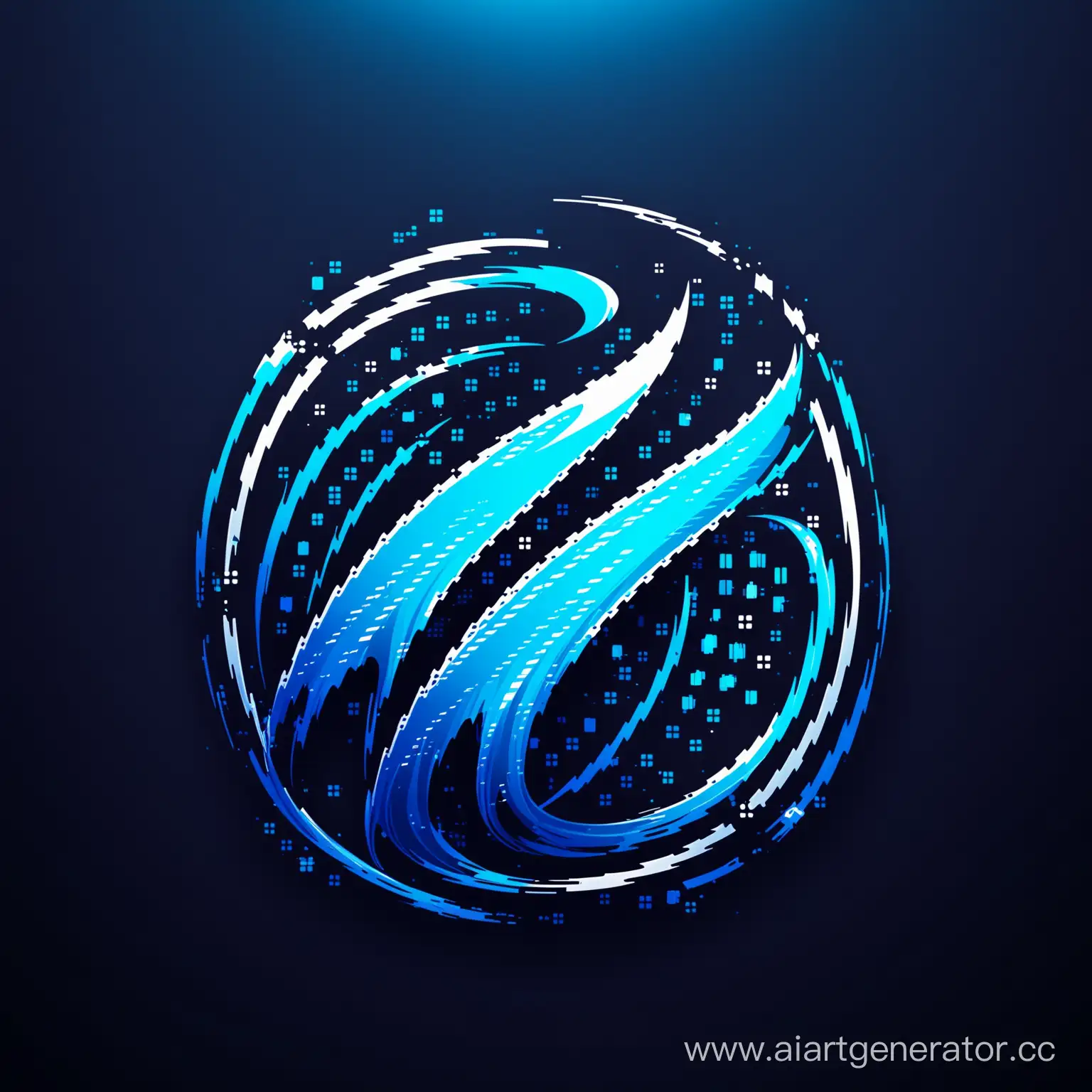 логотип с волной кибер спорт

