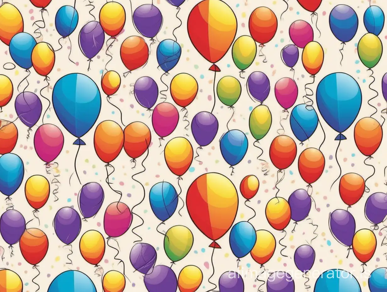 vector lgbt pattern with ribbons and balloons for fabric