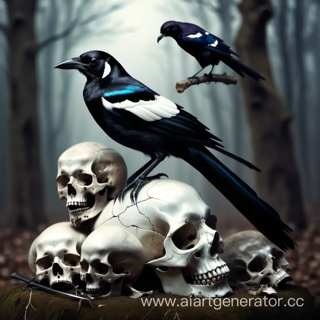 Mystic-Magpie-Perched-on-Animal-Skull