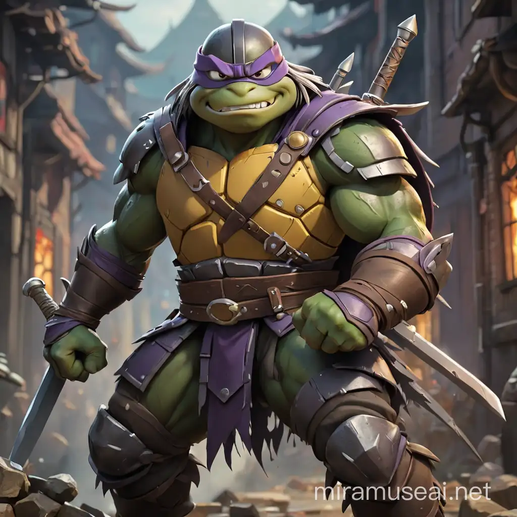 Teenage Mutant Ninja Turtles Shredder in Disneyfied Art