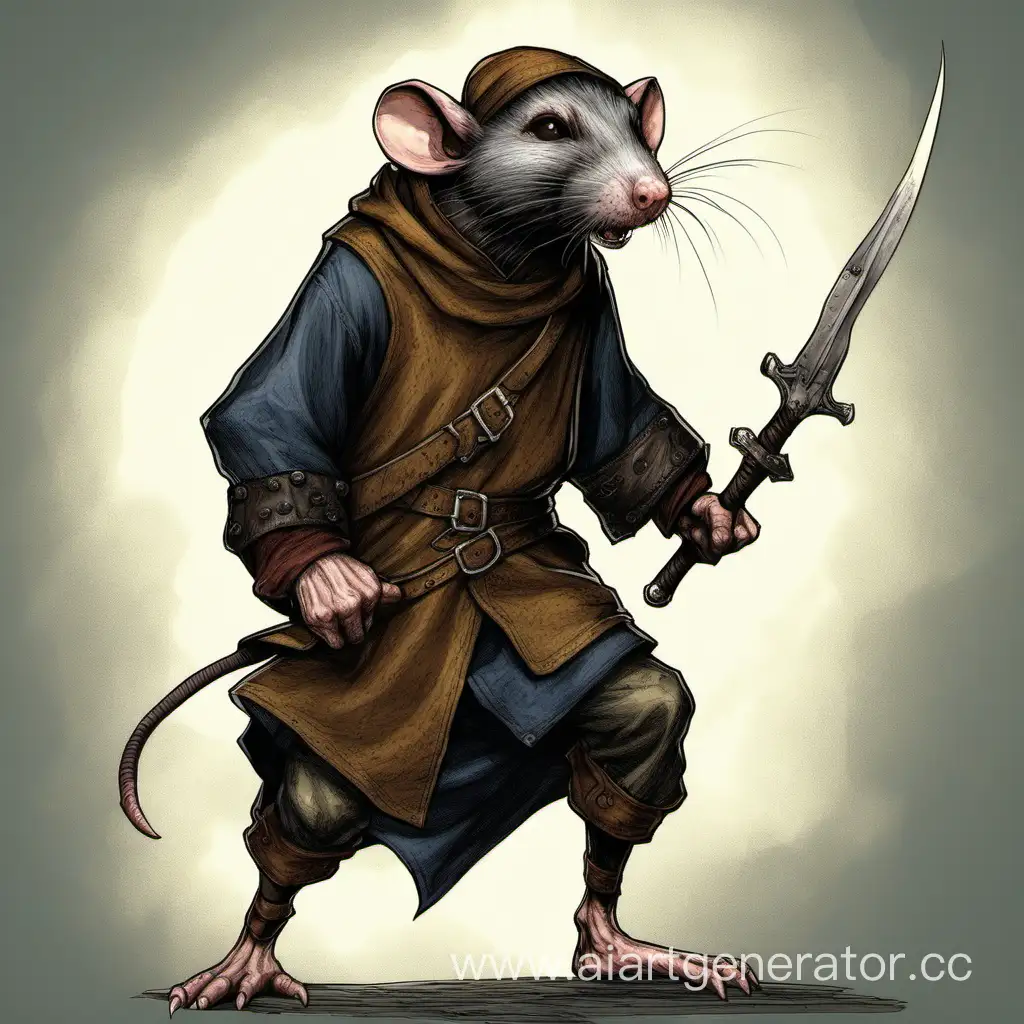 Ратлинг вор, крысолюд, средневековое фентези 