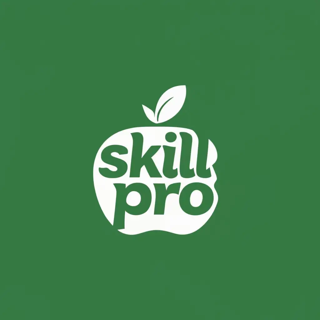 logo, apple, with the text "Skillzpro", typography, be used in Internet industry