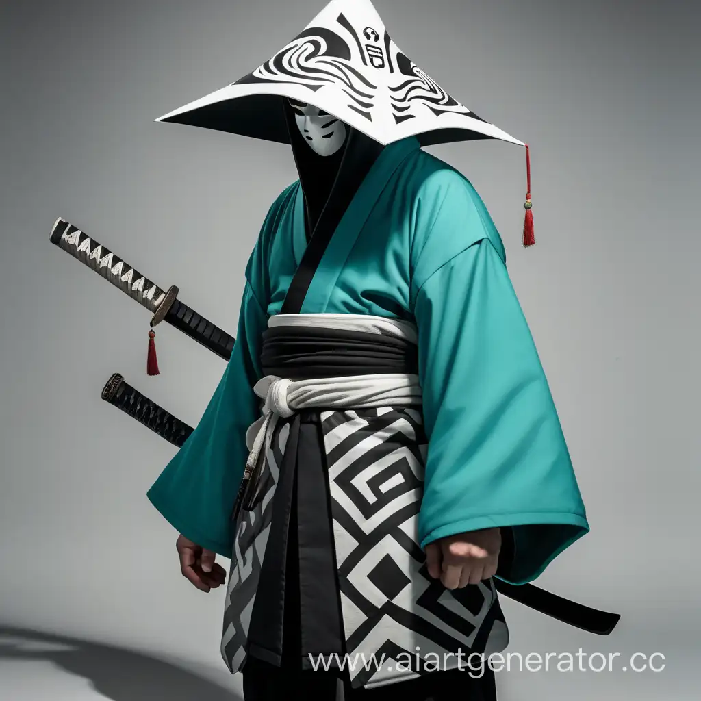 Mysterious-Masked-Warrior-in-Traditional-Chinese-Attire-with-a-Blue-Katana