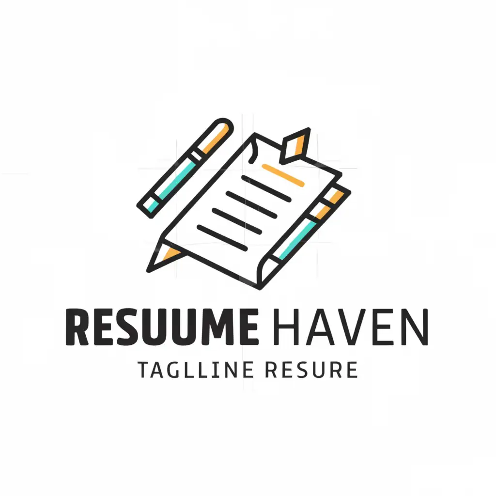 a logo design,with the text "Resume Haven", main symbol:a resume,Moderate,be used in Internet industry,clear background