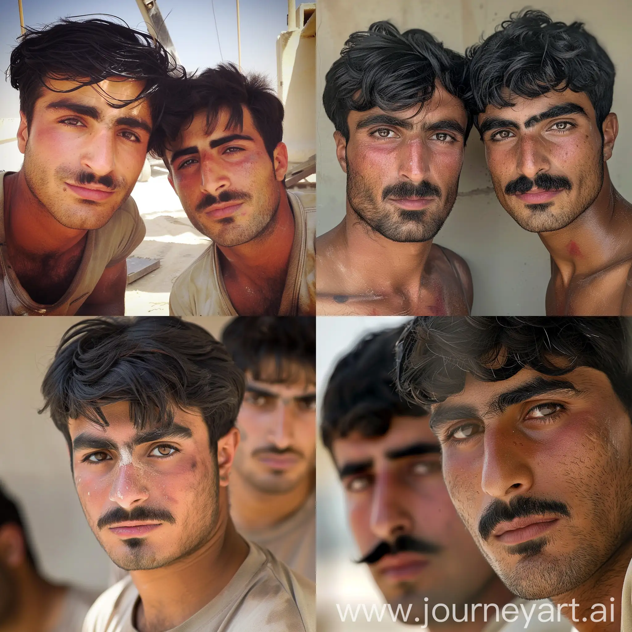 Iranian-Construction-Workers-with-Mustaches-in-Dubai