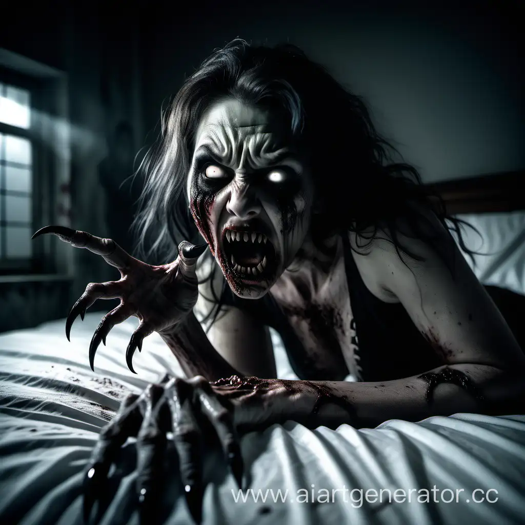 Terrifying-Zombie-Woman-Nightmare-Scene