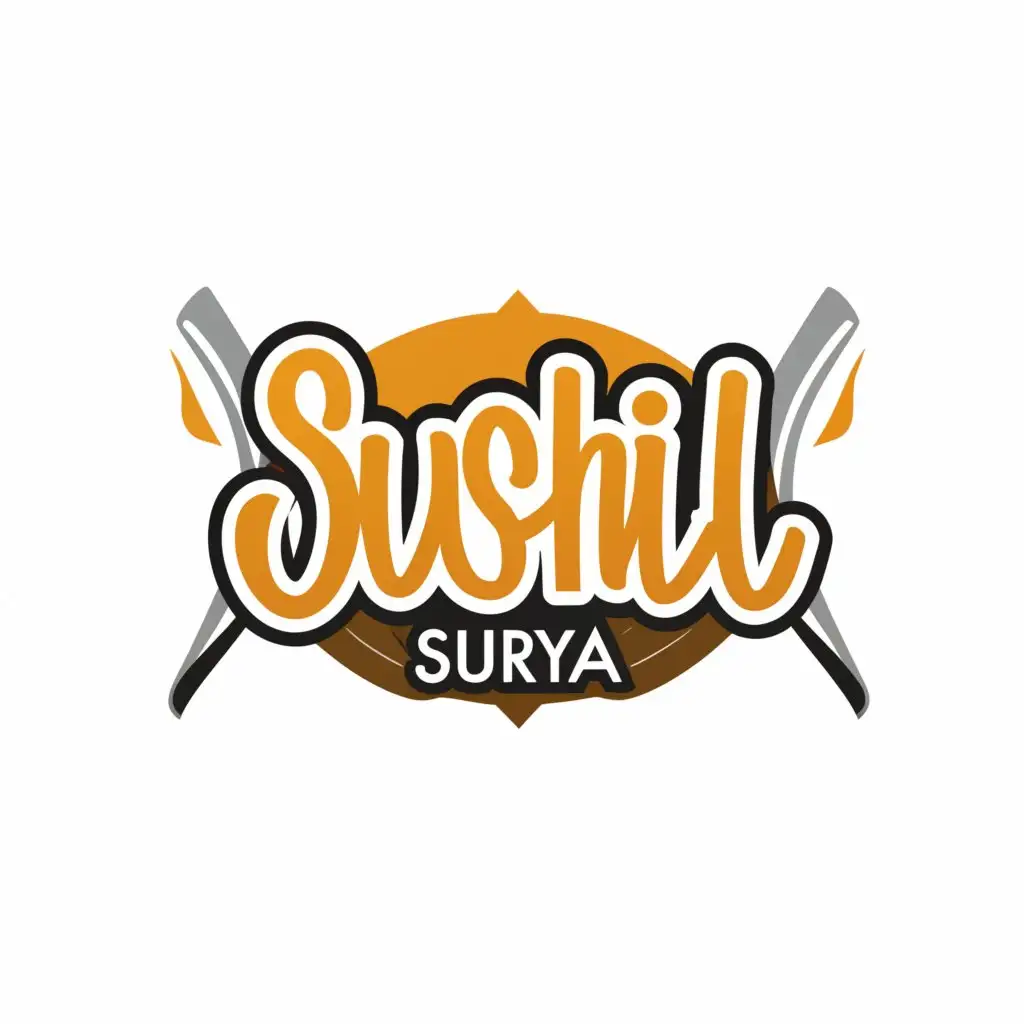 a logo design,with the text "Sushil Surya", main symbol:SUSHIL,Moderate,be used in Sports Fitness industry,clear background
