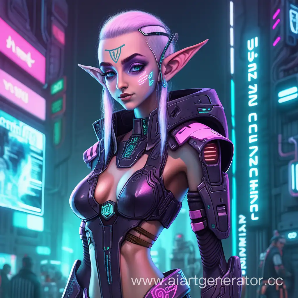 CyberpunkStyled-Elf-Character-Reference-for-Futuristic-Fantasy