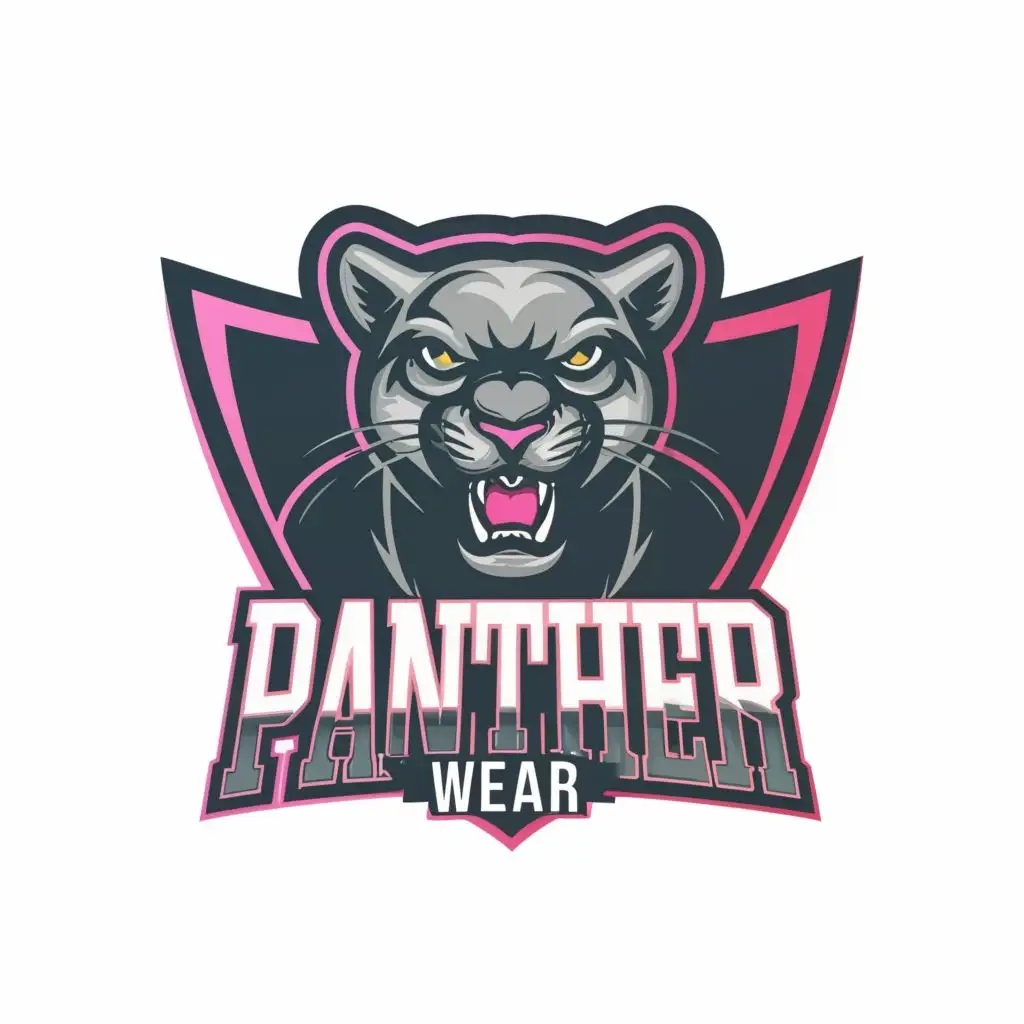 logo, Panther, with the text "TrendyPanther Wear", typography, be used in Sports Fitness industry