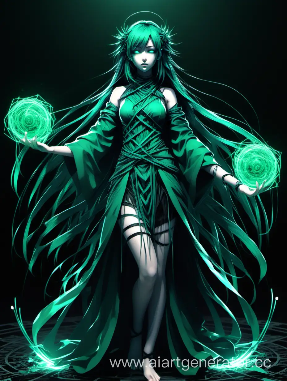 full body,The Weaver of Fates, perfect face, perfect hands, digital art by zacharlta, in the style of green and cyan, angelcore, poster art, crowcore, depicts real life, dark themes, iconic w0k euphoric style negativeXL_D unaestheticXLv13 --niji 50 --auto --s2 --testp --chaos

