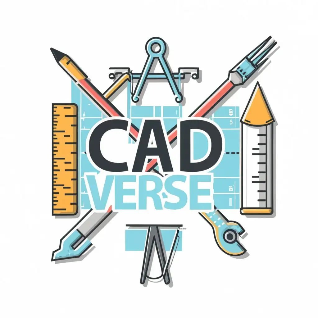 logo, DRAFTING TOOLS, with the text "CAD VERSE", typography, be used in Education industry