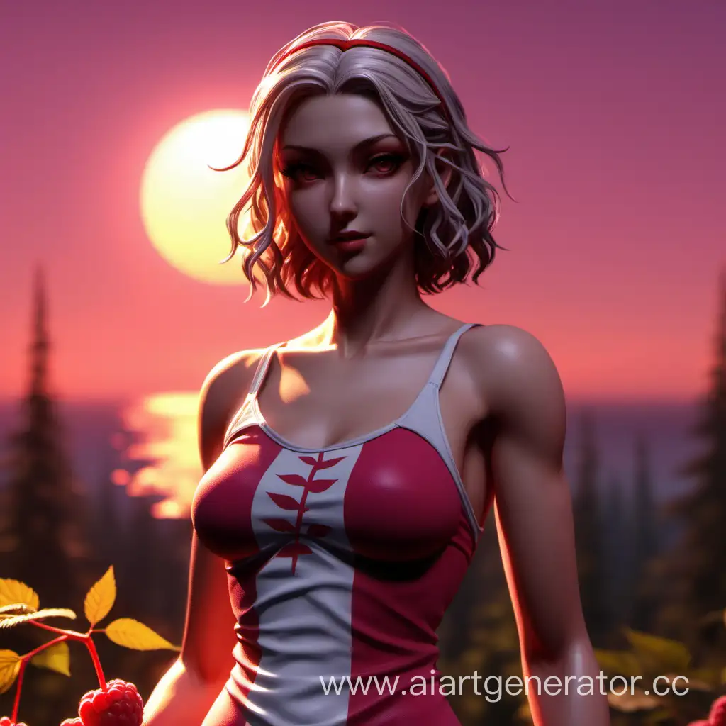 Enchanting-Character-Slavia-at-Raspberry-Sunset