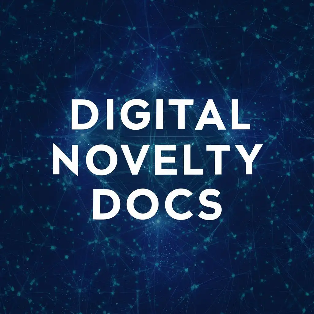 logo, TECHNOLOGY, with the text "DIGITAL NOVELTY DOCS", typography, be used in Technology industry