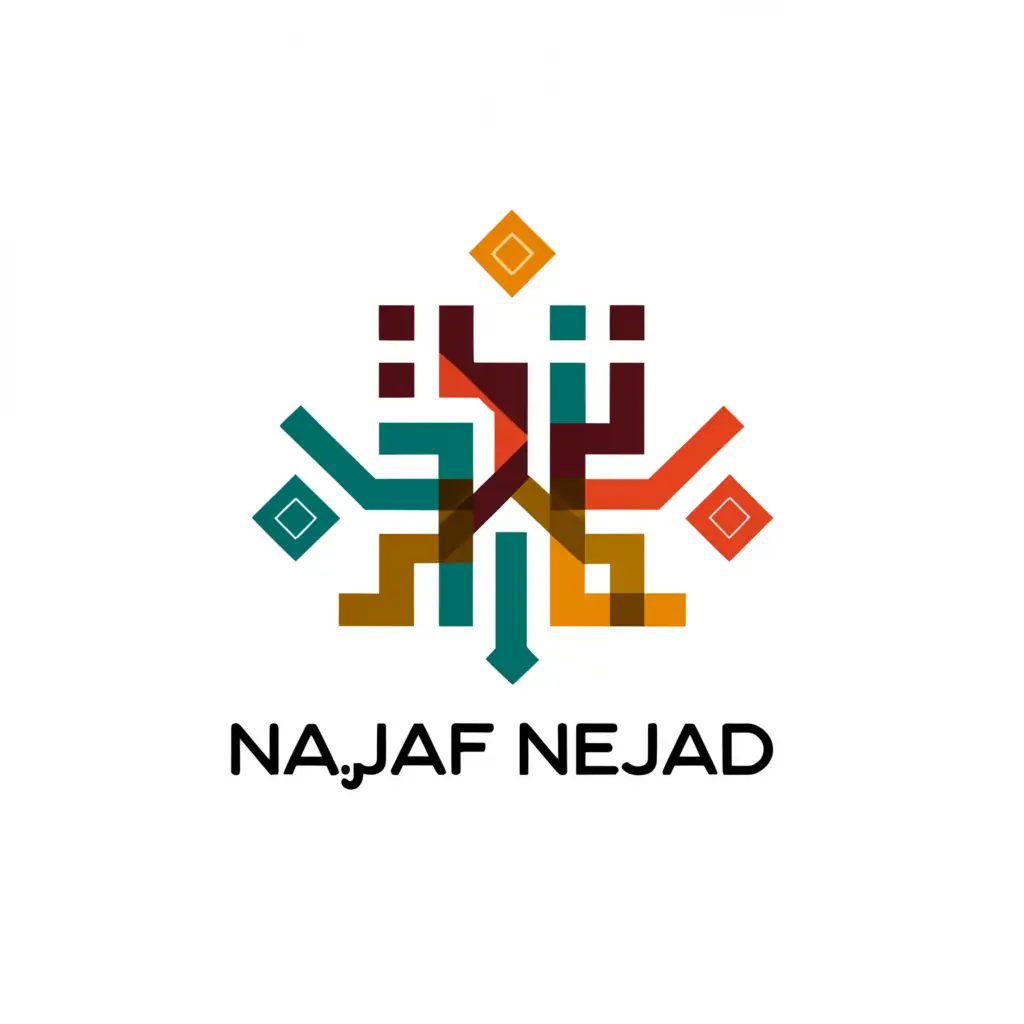 a logo design,with the text "Najaf nejhad", main symbol:carpet,complex,clear background