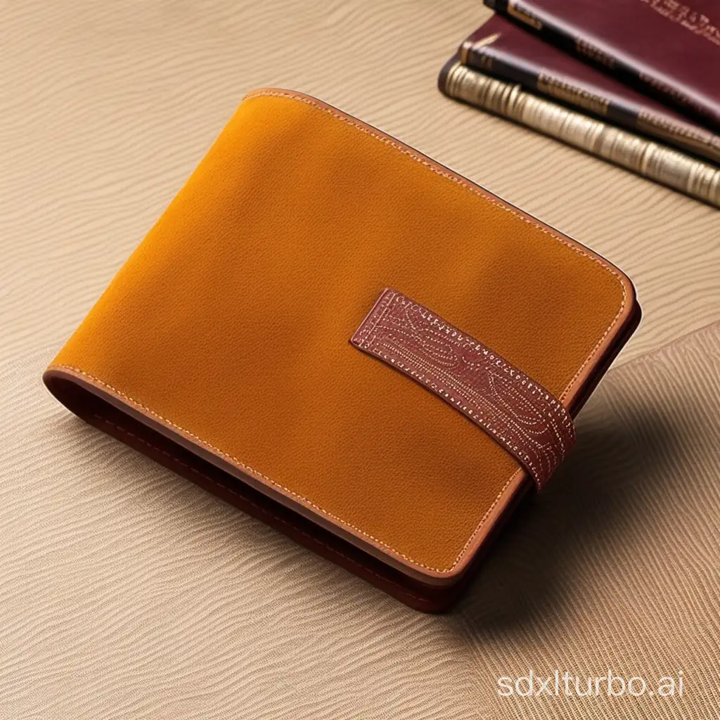 Make a fashionable designer vintage aesthetic wallet with suede leather