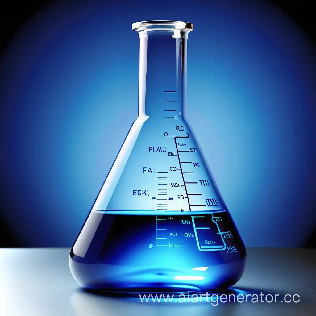 Blue-Scientific-Flask-with-Bubbling-Chemical-Reaction