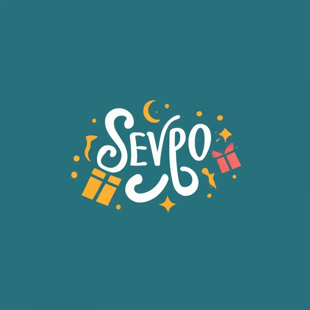 logo, gift, with the text "SevPodarok", typography, be used in Retail industry