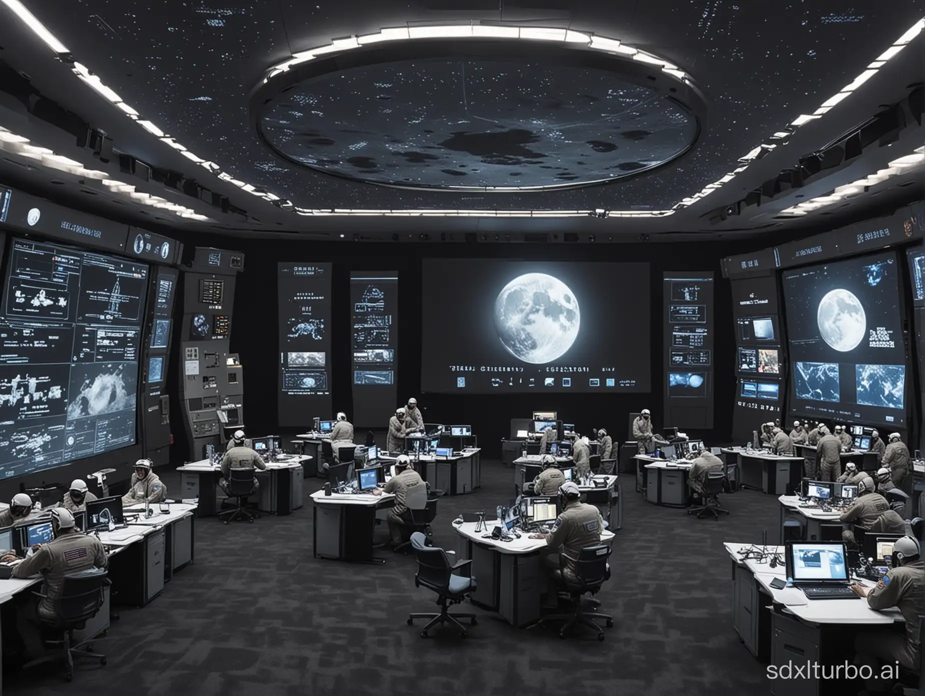 Cislunar-Space-Warfare-Simulation-in-Command-Center-with-Virtual-and-Physical-Officers