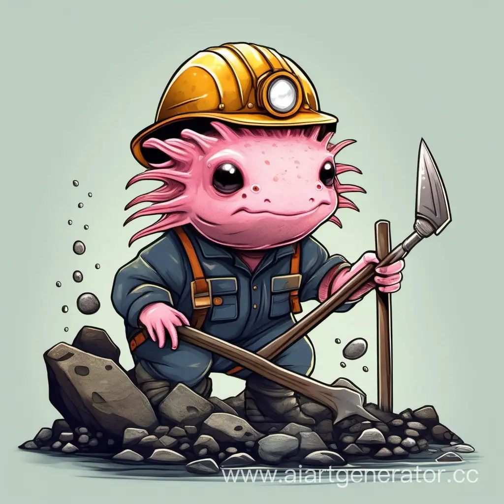 Axolotl-Miner-Extracting-Minerals-in-Underground-Cavern