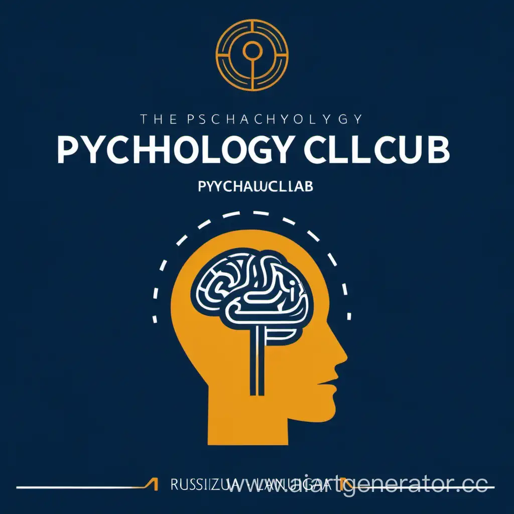 Обложка для клуба психологии на русском языке
