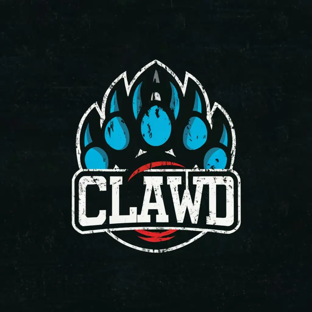 LOGO-Design-For-ClawD-Dynamic-Typography-with-FourClawed-Paw-Motif