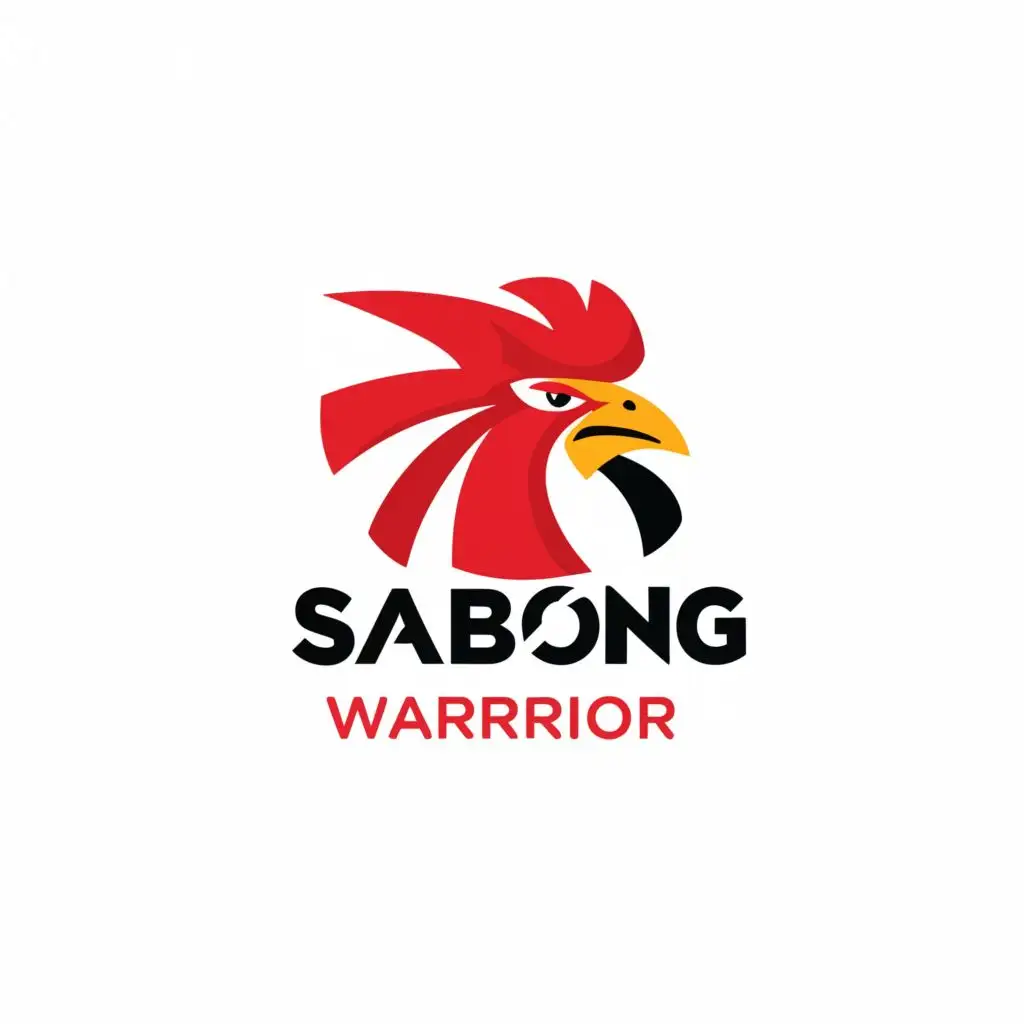 LOGO-Design-for-Sabong-Warrior-Minimalistic-Rooster-Symbol-in-the-Entertainment-Industry-with-Clear-Background