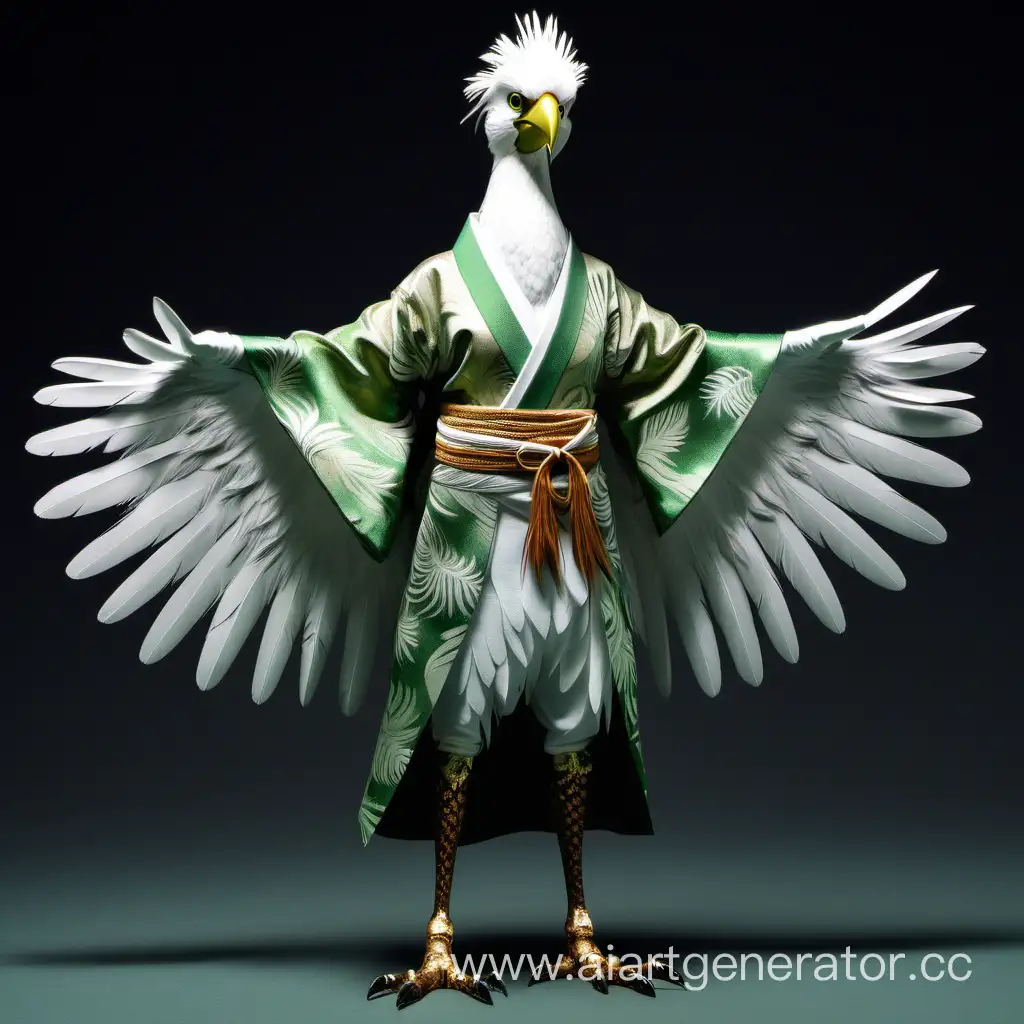 Majestic-Aarakocra-in-Elegant-Green-Kimono-and-White-Gloves