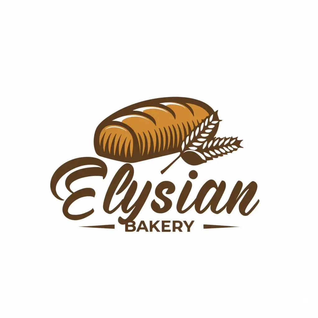 a logo design,with the text "Elysian Bakery", main symbol:Baked goods,Moderate,be used in Restaurant industry,clear background