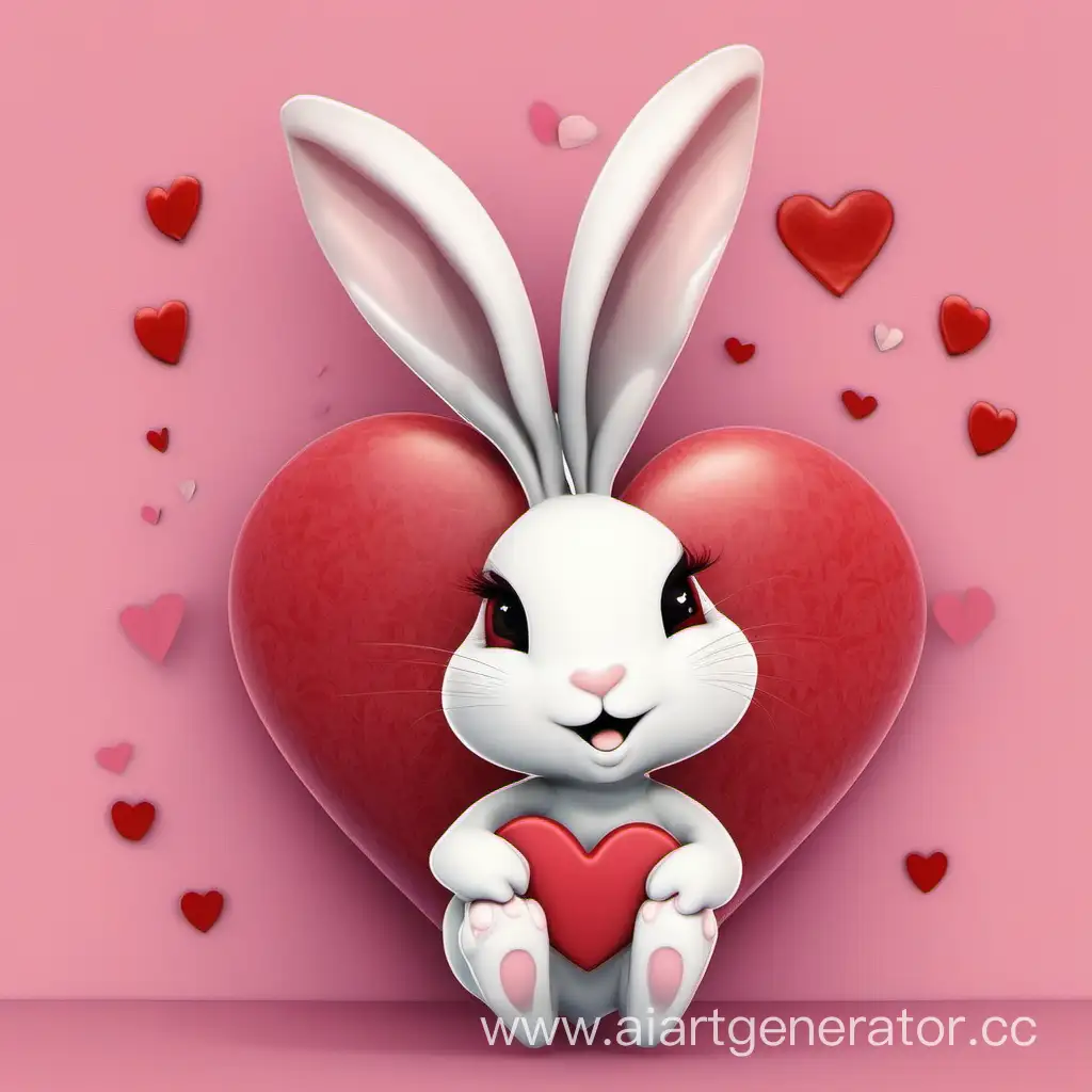 Adorable-Bunny-Celebrating-Valentines-Day-with-Love